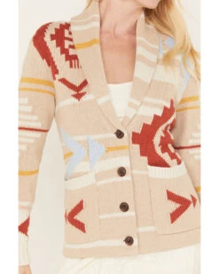Pendleton Women's Multicolored Print Taos Graphic Cardigan  -Western Cowboy Clothing Shop 2000384696 110 P3