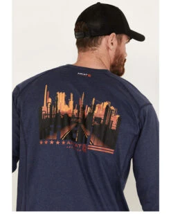 Ariat Men's Rebar FR Air Refinery Henley Long Sleeve Work Shirt -Western Cowboy Clothing Shop 2000384766 410 P4