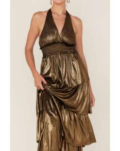 Flying Tomato Women's Metallic Tiered Maxi Dress -Western Cowboy Clothing Shop 2000384955 710 P4