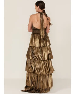 Flying Tomato Women's Metallic Tiered Maxi Dress -Western Cowboy Clothing Shop 2000384955 710 P5