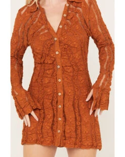 Free People Women's Shayla Lace Mini Dress 6 Free People Women's Shayla Lace Mini Dress -Western Cowboy Clothing Shop 2000385492 800 P3