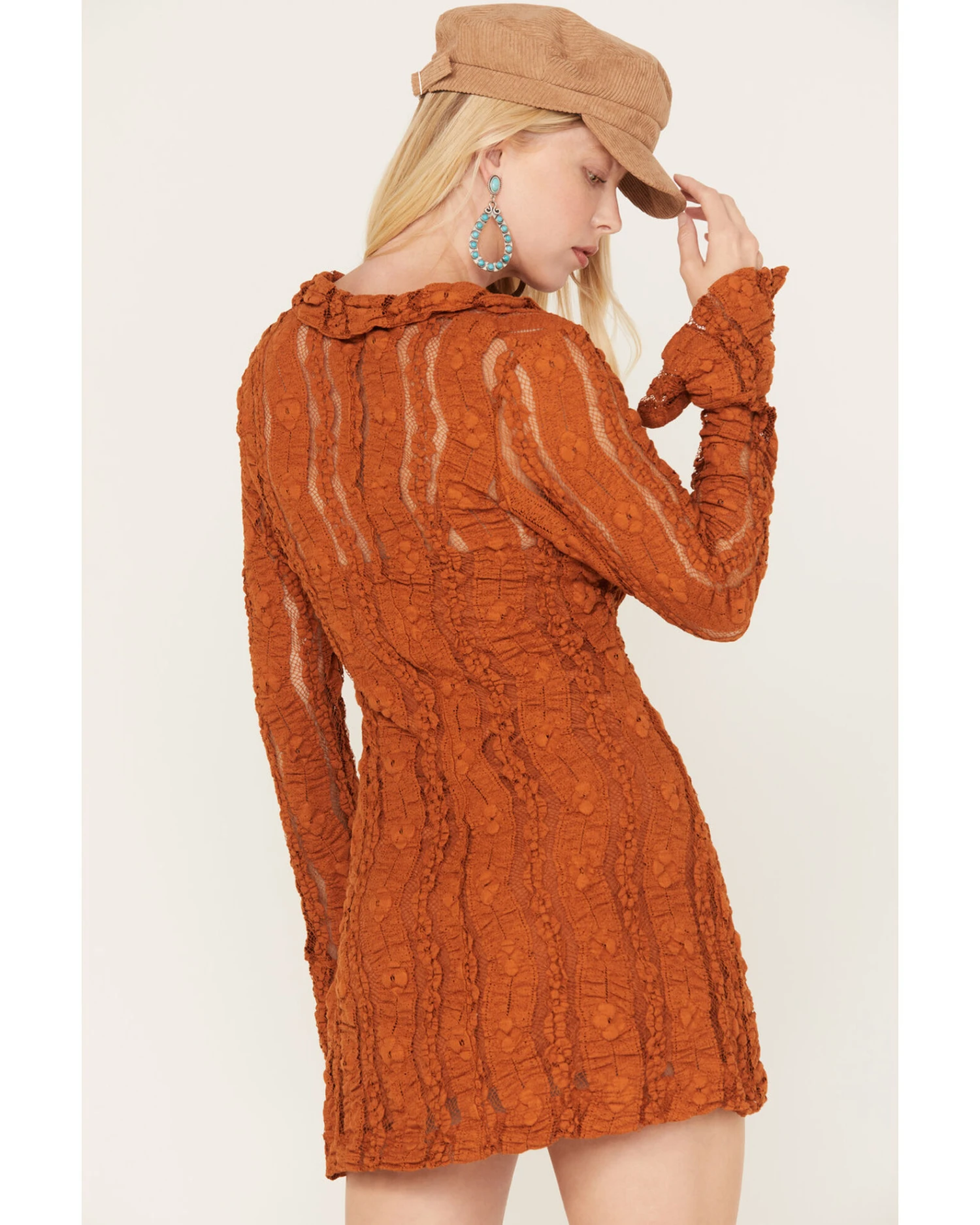 Free People Women's Shayla Lace Mini Dress 4 Free People Women's Shayla Lace Mini Dress - Image 4