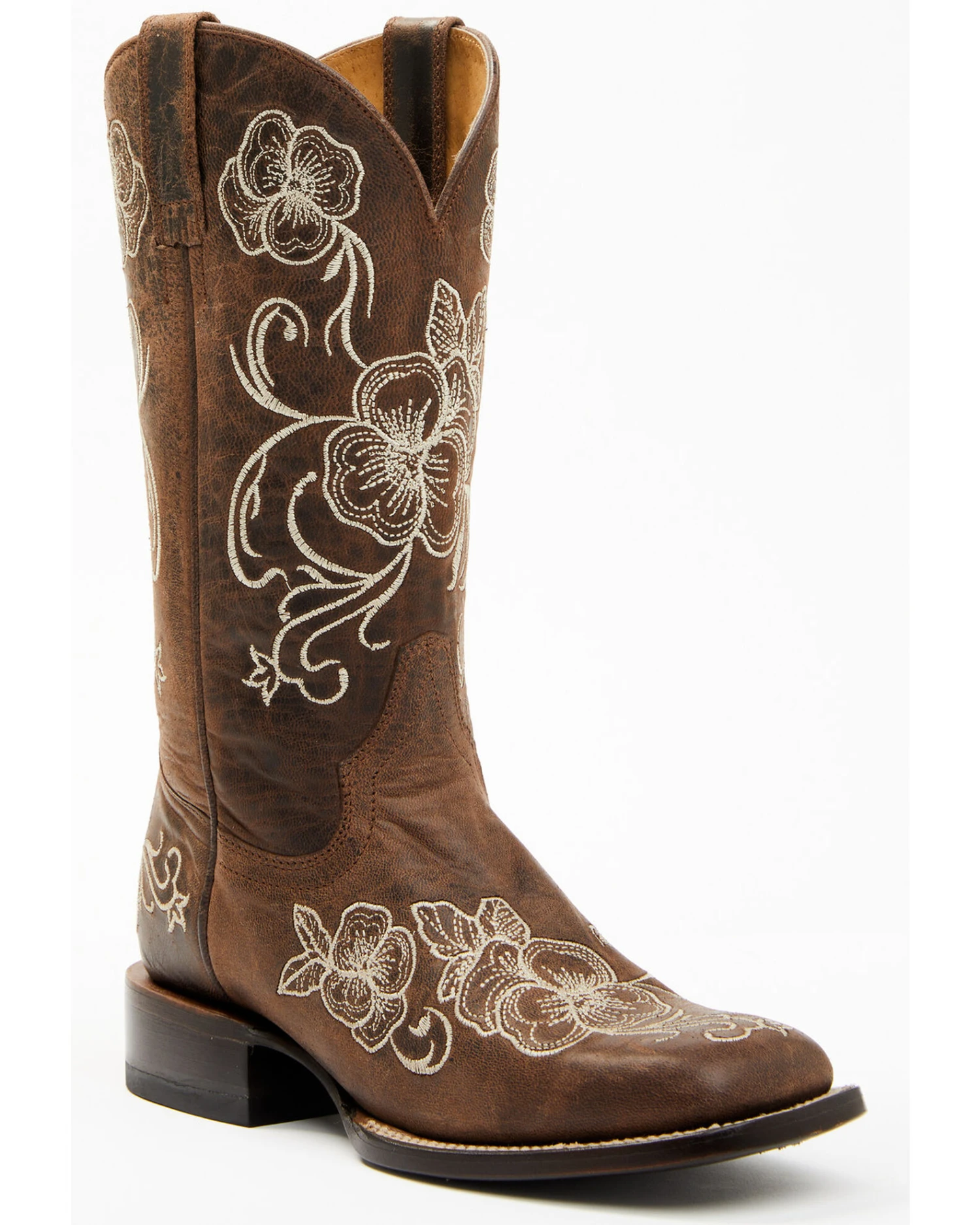 Shyanne Women's Lasy Western Boots - Broad Square Toe 1 Shyanne Women's Lasy Western Boots - Broad Square Toe