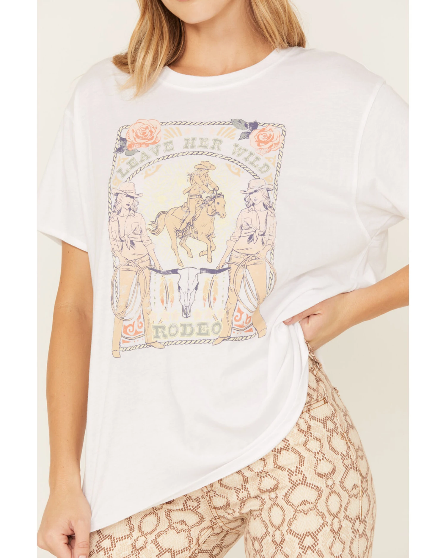 White Crow Women's Leave Her Wild Graphic Tee 2 White Crow Women's Leave Her Wild Graphic Tee - Image 2