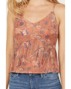 Idyllwind Women's Golden Road Print Fringe Top -Western Cowboy Clothing Shop 2000386116 202 P3