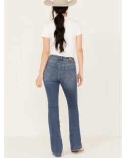 Cleo + Wolf Women's Juniper Medium Wash High Rise Slim Bootcut Jeans 6 Cleo + Wolf Women's Juniper Medium Wash High Rise Slim Bootcut Jeans -Western Cowboy Clothing Shop 2000386826 415 P3