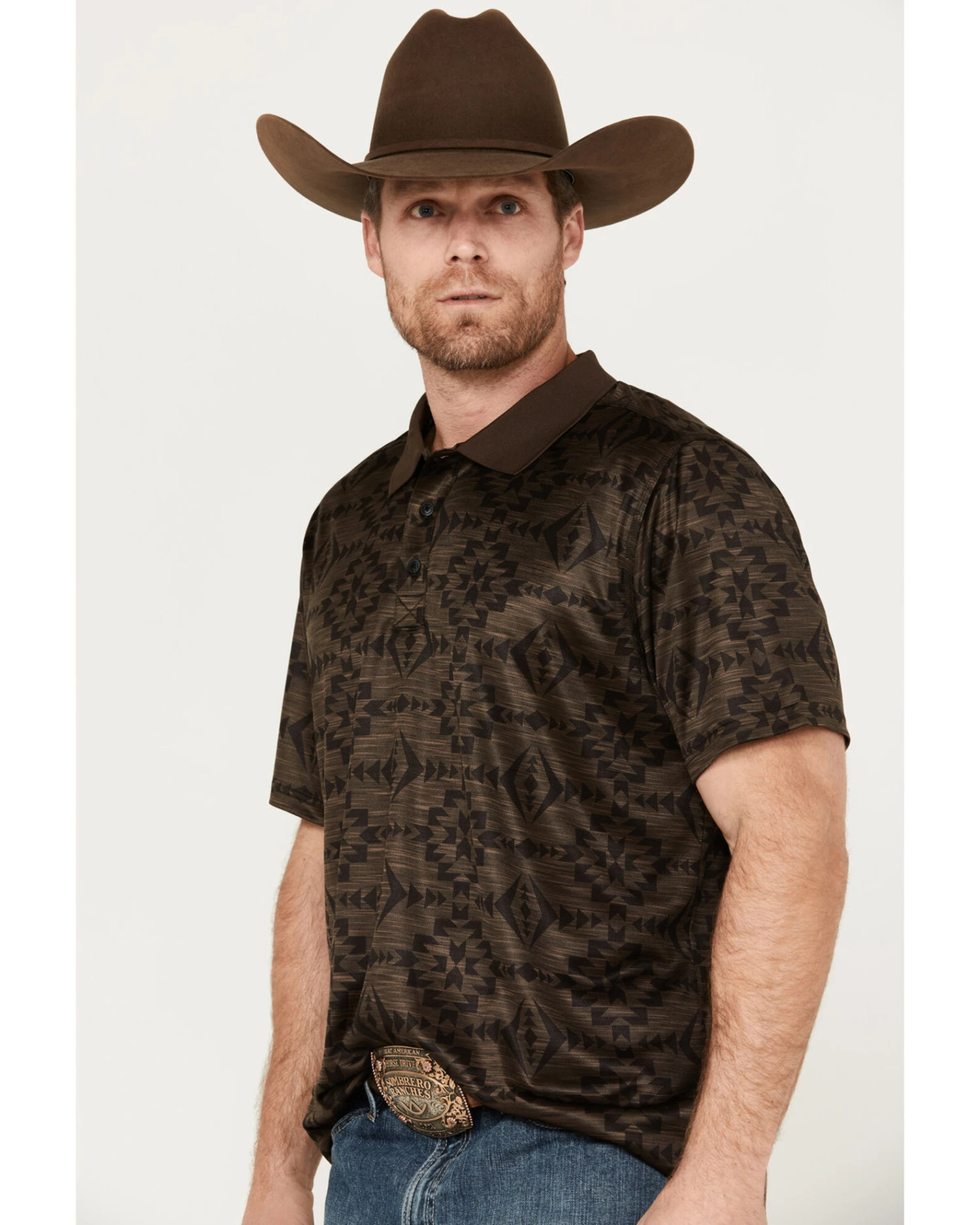 RANK 45 Men's Southwestern Polo 2 RANK 45 Men's Southwestern Polo - Image 2