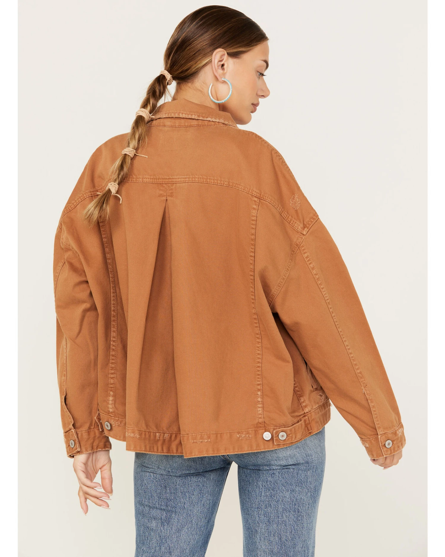 Free People Women's Opal Swing Denim Jacket 4 Free People Women's Opal Swing Denim Jacket - Image 4