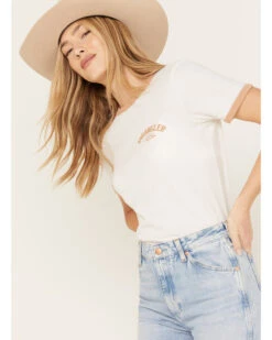 Wrangler Women's Sun Graphic Ringer Tee -Western Cowboy Clothing Shop 2000388125 103 P4