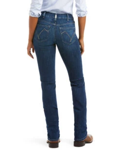 Ariat Women's R.E.A.L Perfect Rise Stretch Abby Straight Mackenzie Jeans -Western Cowboy Clothing Shop 2000391045 400 P3