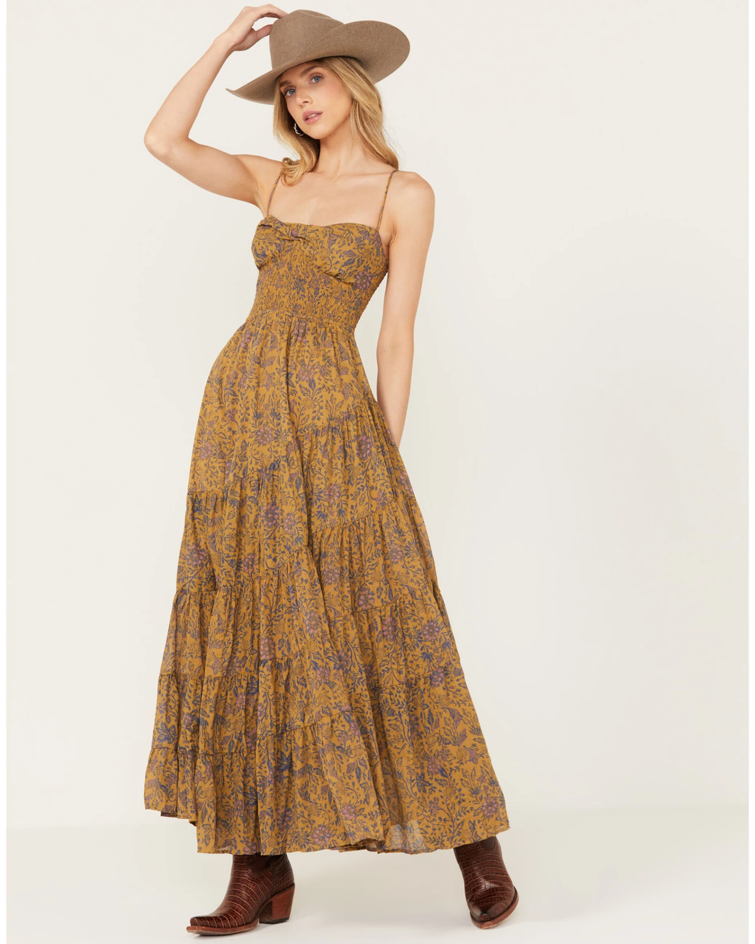 Free People Women's Sundrenched Floral Print Sleeveless Maxi Dress 2 Free People Women's Sundrenched Floral Print Sleeveless Maxi Dress - Image 2