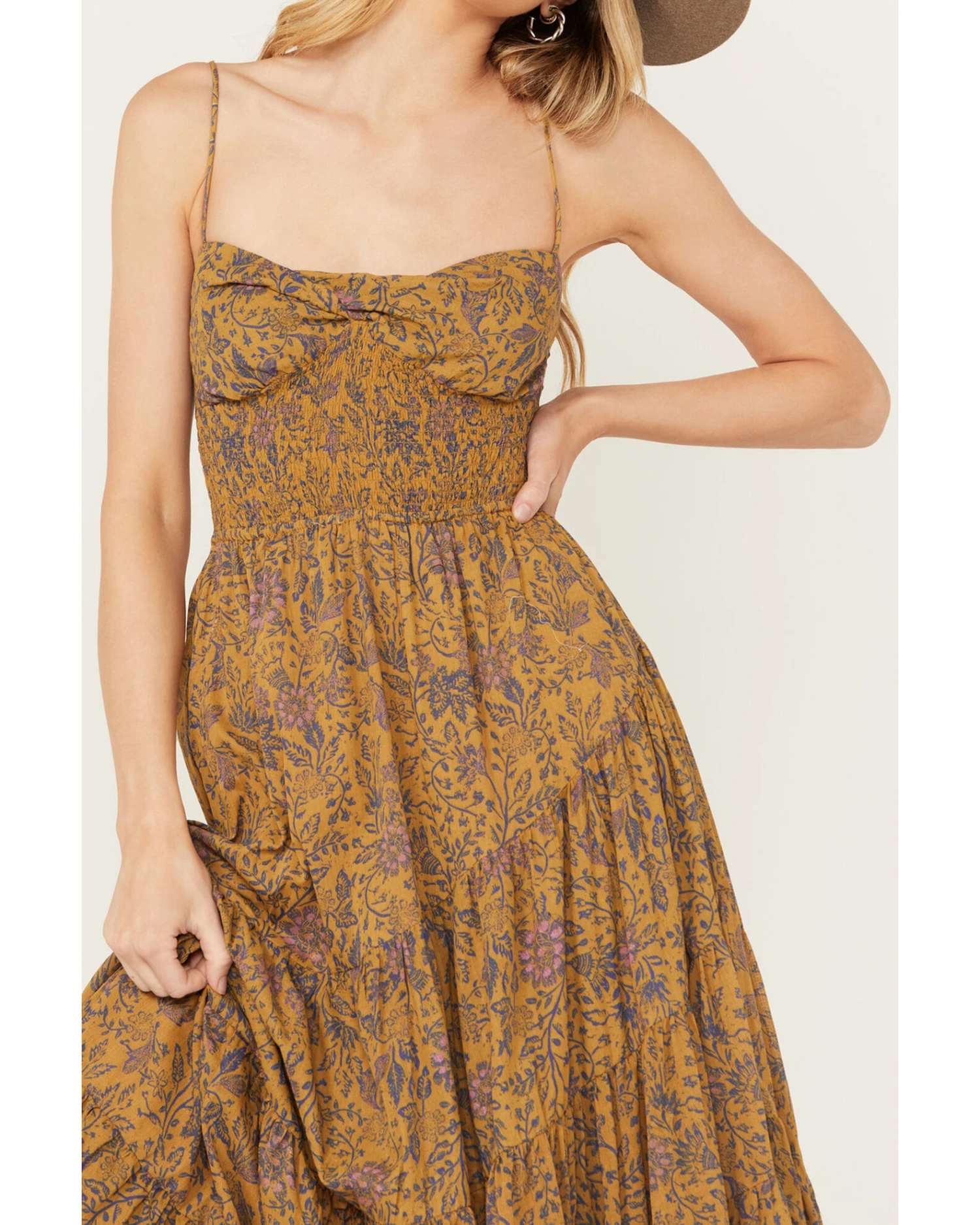 Free People Women's Sundrenched Floral Print Sleeveless Maxi Dress 3 Free People Women's Sundrenched Floral Print Sleeveless Maxi Dress - Image 3