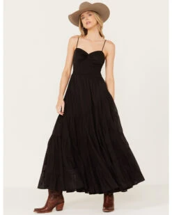 Free People Women's Sundrenched Solid Sleeveless Maxi Dress