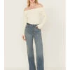 Kimes Ranch Women's Olivia Medium Wash High Rise Wide Leg Jeans