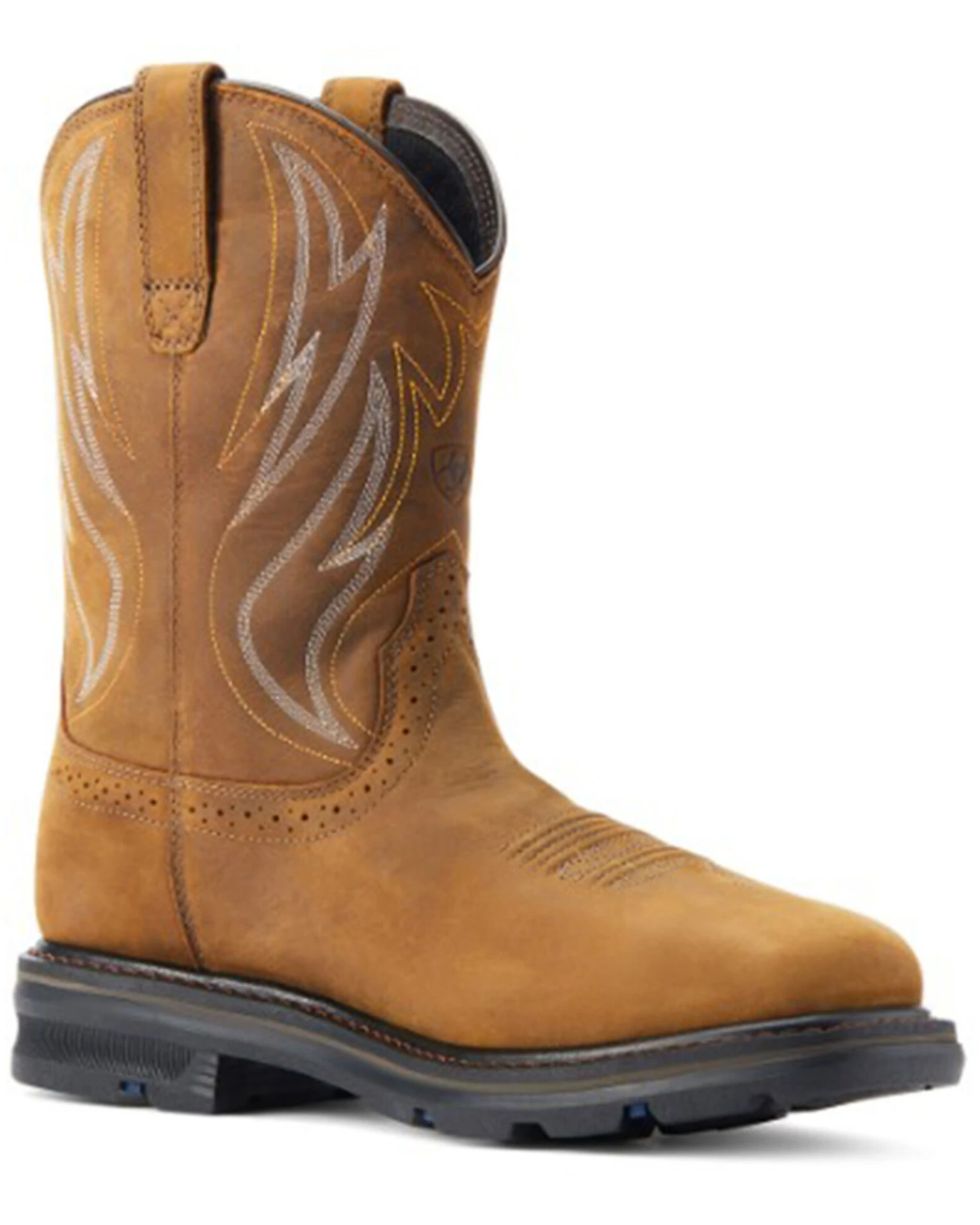 Ariat Men's Sierra Shock Shield Waterproof Western Work Boots - Steel Toe 1 Ariat Men's Sierra Shock Shield Waterproof Western Work Boots - Steel Toe
