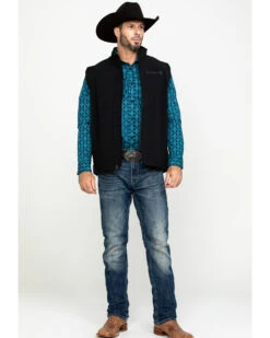 Cinch Men's Solid Bonded Softshell Zip Vest 11 Cinch Men's Solid Bonded Softshell Zip Vest -Western Cowboy Clothing Shop 268878 89 P6