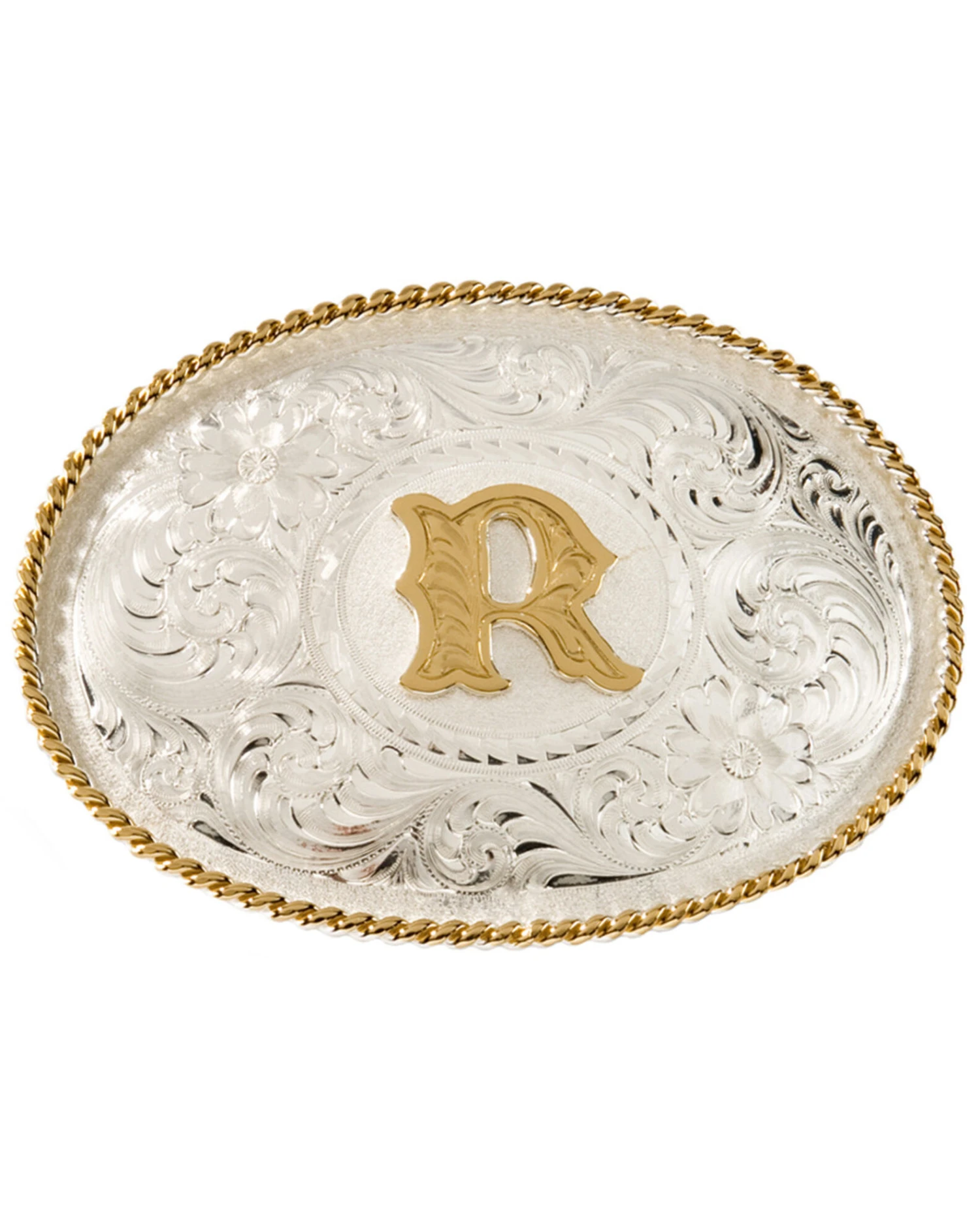 Montana Silversmiths Initial R Western Buckle 1 Montana Silversmiths Initial R Western Buckle